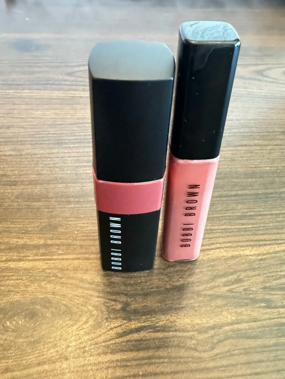 Bobbi Brown Lipstick and Liquid Lip in Muted Rose